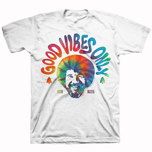 Men's Bob Ross Good Vibes Only Graphic Tee
