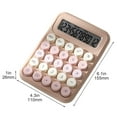 thumbnail image 6 of Hiroekza Mini Cute 12-Digit LCD Basic Calculator - Stylish & Efficient for School, Office & Home Use Khaki, 6 of 6