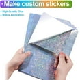 20 Sheets Printable Holographic Sticker Paper Waterproof Quick Drying