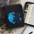 thumbnail image 6 of HELLHERO Blue Lion Butterfly Bible Cover, PU Leather Zipper Church Bible Bag for Daily Study and Church Travel, 6 of 12