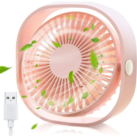 

Zukuco Small Personal USB Desk Fan 3 Speeds Portable Desktop Table Cooling Fan Powered by USB Strong Wind Quiet Operation for Home Office Car Outdoor Travel