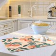 thumbnail image 6 of Kitchen Drying Mat 16x18In Drying Dish Mat Dish Drying Mats Kitchen Countertop Multi-Function Drain Drying Mat Kitchen Table Cartoon Cute Peach, 6 of 8
