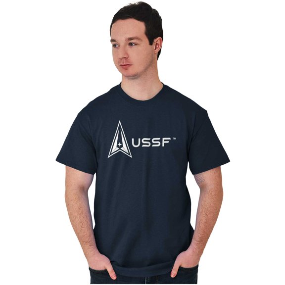 Space Force Logo US Military USSF Men's Graphic T Shirt Tees Brisco Brands S