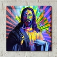 thumbnail image 4 of Epic Art 'Colorful Christ I' by Epic Art Portfolio, Acrylic Glass Wall Art, 12"x12", 4 of 8