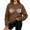Coffee, variant on Hoodies for Women JIANLAI Funny Skeleton Hands Graphic Long Sleeve Drawstring Pullover Hooded Sweatshirt Loose Casual Spooky Fall Top