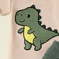 thumbnail image 5 of Toddler Baby Boy Clothes Boys Summer Outfits Embroidered Short Sleeve T Shirt Tops Pockets Shorts 3 6 9 12 M Knit Clothes Set, 5 of 5