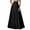 Black, variant on ZANZEA Womens Skirts Zipper on the Back Elastic Waist Satin Silk Long Skirts