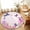 Pink, variant on Small Round Rug 3Ft, Pink Flower Non-Slip Washable Circle Rugs Carpet, Spring Floral Butterflies Birds Elegant Pastoral Indoor Outdoor Rug Floor Mats Throw Runner for Bedroom Living Room Bathroom