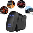 thumbnail image 1 of Car Rocker Switch, High Strength PSPT Design ON OFF Switch 5 Pins  For Fog Lamps Headlights, 1 of 8