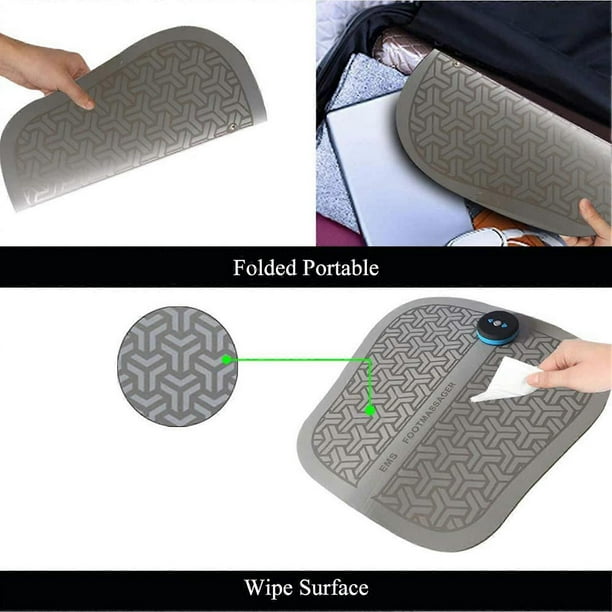 Household Electric Muscle Stimulation Bioelectricity Foot Massager Relaxation Massage Relieve Soreness Reduce Fatigue Folded Portable