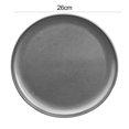 thumbnail image 3 of YAOMOBB Assiette de Dîner Résistante à la Rouille Facile à Nettoyer en Acier Inoxydable Assiette de Service Ronde Polyvalente pour Maison BBQ Fête Camping, 3 of 6