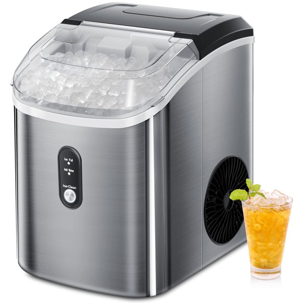AGLUCKY Nugget Ice Maker Countertop, Portable Ice Maker Machine with