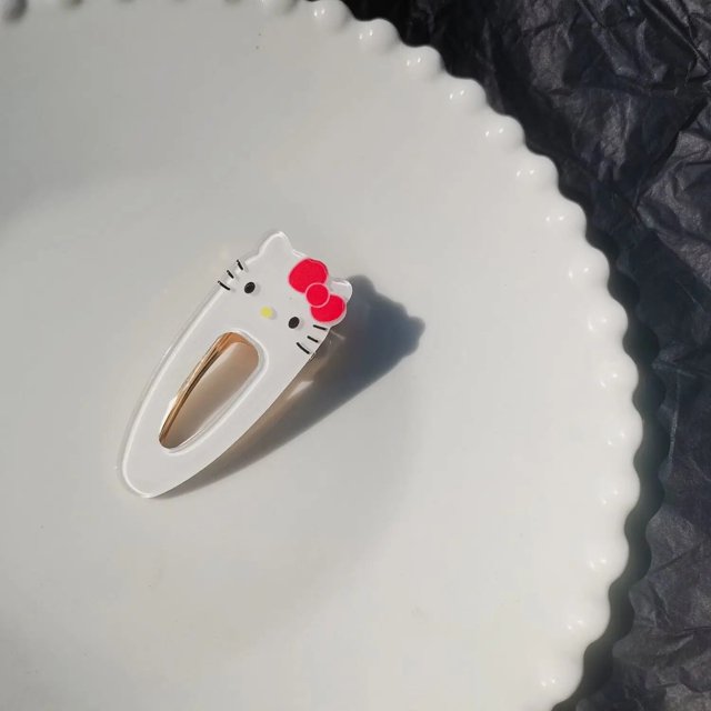 Sanrio-Diadema con Clip de explosión de dibujos animados para niños, pasador con melodía de Hello Kitty, Cinnamoroll, accesorios para el cabello, regalo