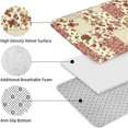 thumbnail image 5 of Pioneer Flower Floral Print Pattern Bathroom Rugs Sets 3 Piece,Toilet Cover Set,Absorbent Non Slip Bathroom Mats Sets with U-Shaped Contour Rug Toilet Rug Set, 5 of 5
