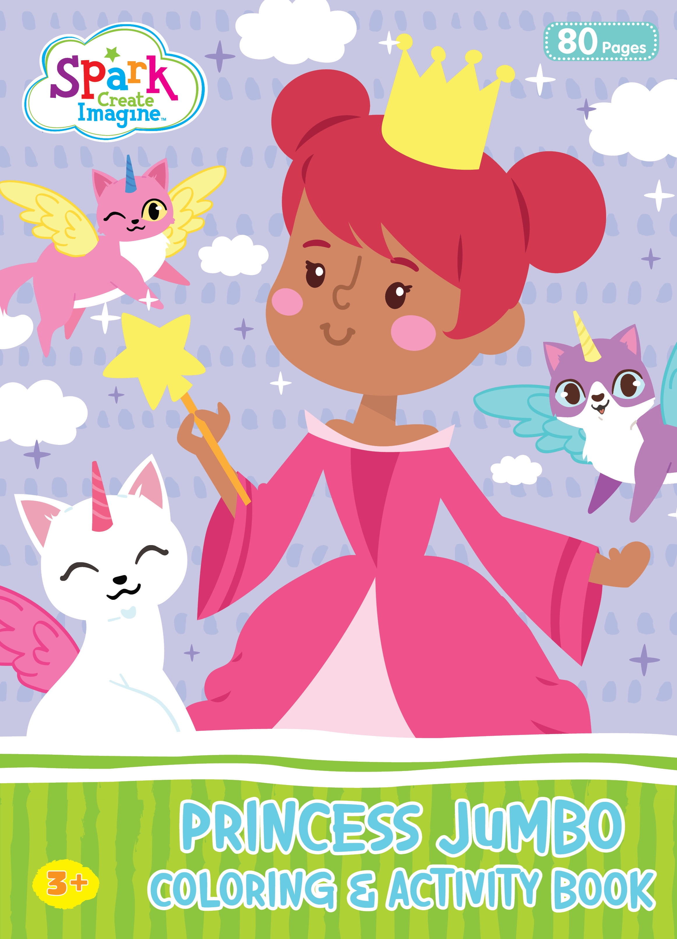 Princess Jumbo Coloring & Activity Book, 21 Pages