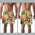 thumbnail image 3 of luoweisi Men's Beach Shorts Quick Dry Swim Trunks with Mesh Lining Kangaroo L, 3 of 5