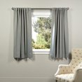 thumbnail image 1 of HPD HALF PRICE DRAPES BOCH-174402-63 Room Darkening 63 Inch Curtain 50 x 63 Neutral Grey 1 Panel, 1 of 10