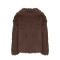 thumbnail image 3 of FNFHFY Womens Faux Fur Coat Lapel Open Front Shaggy Jacket Solid Long Sleeve Plush Jackets Soft Fluffy Faux Fur Coats, 3 of 6