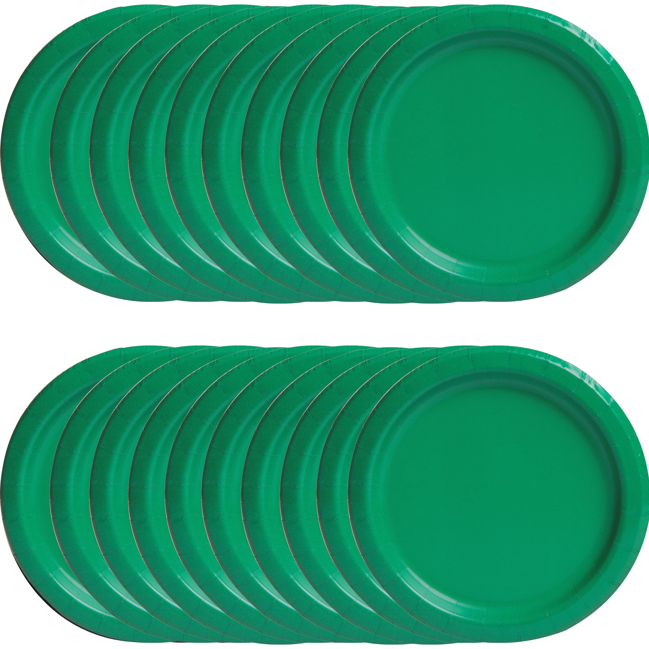 20CT 9IN Green Paper Dinner Plates by Way To Celebrate