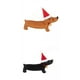 thumbnail image 1 of 2 colgantes creativos de Navidad con forma de perro salchicha, decoraciones navideñas artesanales marrón y negro Fernando Colgante, 1 of 7