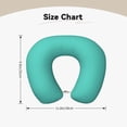 thumbnail image 5 of Xecao Teal Turquoise Print Memory Foam Cervical Neck Pillow Versatile U-Shaped Pillows for Home,Office,Camping,Travelling,Soft Washable Cover, 5 of 8