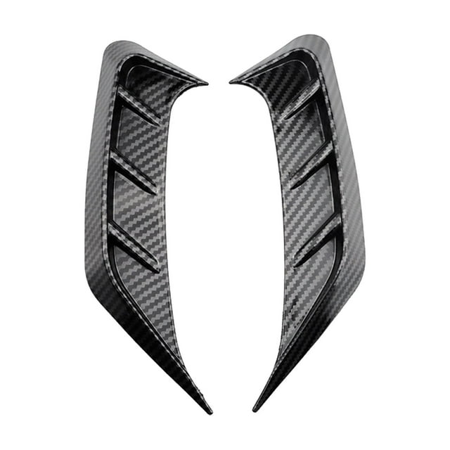2 pegatinas autoadhesivas para faros delanteros de coche, para párpados y luces traseras B Fibra de Carbono Negro