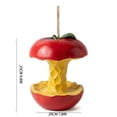 thumbnail image 4 of Cadancy Fruit Shaped Bird Feeder Outdoor Hanging Wild Bird Seeds Feeder Resin Garden Decor Patio Yard Decoration landscape Ornament Novetly Housewarming Gift, 4 of 5