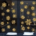 thumbnail image 2 of Pegatina de pared de copo de nieve con efecto brillante, decoración de habitación de niños, ventana de vidrio, decoración del hogar, carteles de Año Nuevo, papel tapiz, 2 of 4