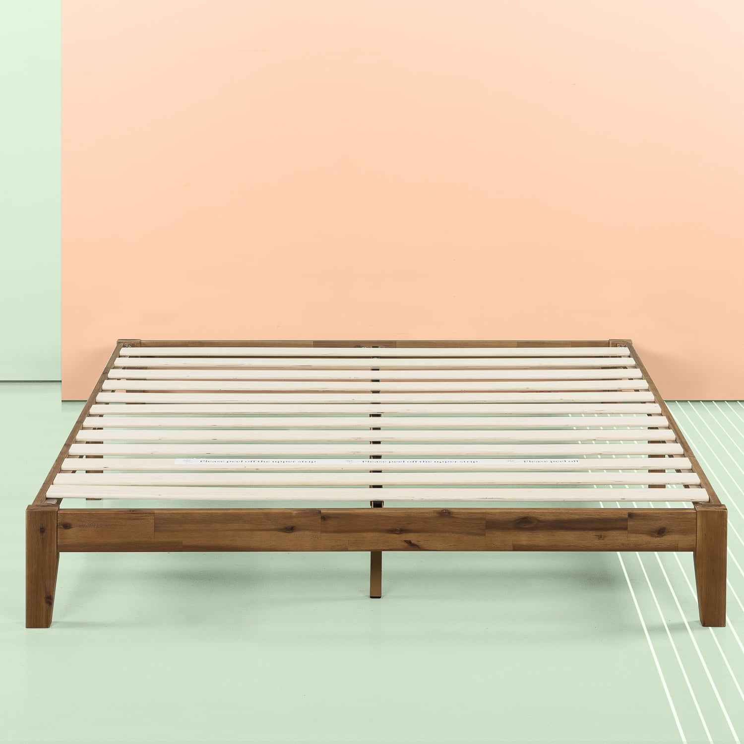 Zinus Lucinda 10" Wood Platform Bed Frame, Full - Walmart.com