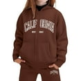 thumbnail image 3 of WOYY Big Girls 2 Piece Tracksuit California Printed Zip Up Hoodie Sweatpants Outfits, Sizes 9-10, 3 of 3