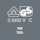 thumbnail image 2 of Destornillador Wera Kraftform Plus VDE 167i Torx TX 20, 2 of 9