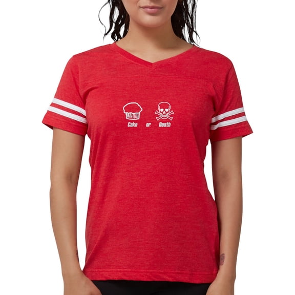 CafePress - Cake Or Death - Womens Football Shirt
