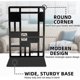 thumbnail image 3 of 3 Pair Metal Bookends Metal Bookends Metal Bookend Non-Slip CD Bookends Bookends for Bookshelf Decorative Bookend Holder for Home Office Schools(Black, 3 of 5