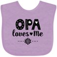 thumbnail image 3 of Inktastic Opa Loves Me Granddaughter Girls Baby Bib, 3 of 4