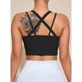 thumbnail image 5 of Brassiere And Shorts Set Sports Bras For Women Halter Strap Quick-Drying Sports Underwear Set, Shock-Absorbing, Cushioned Yoga Bra, Outdoor Running And Fitness Wear Black S, 5 of 8