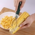 thumbnail image 4 of Corn Peeler Tool, Corn Kernel Remover, Stainless Steel, Multifunctional Corn Stripper, for Fresh Corn and Household Food Prep, Green, by FAJHHA, 4 of 7