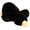 Black, variant on Yellow Yellow Fluffy Duck Plush For Children Soft Cotton For Bedtime Companion