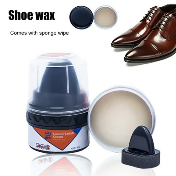 Leather Shoe Boot Polish Cream Nourishing Moisturizing Shoe Polish Cream for Leather Shoes Bags Garments Black