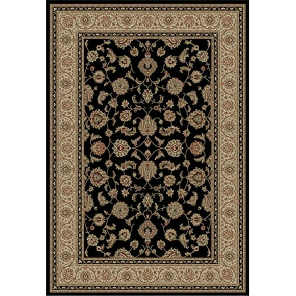 Well Woven Barclay Sarouk Black Traditional Area Rug 2`3" X 3`11"