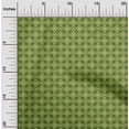 thumbnail image 2 of oneOone Cotton Silk Green Fabric Geometric Craft Projects Decor Fabric Printed By The Yard 42 Inch Wide, 2 of 4