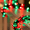 Red/Green, variant on Wintergreen Lighting Red/Clear Cluster String Lights Garland, 9ft, 300 Lights, Green Wire Christmas Patio Porch Railing Banister Lights