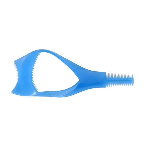 3in1 Mascara Applicator Guide Makeup comb eyelashes tool. plastic blue,1 x 3in1 Eyelash Brush Curler