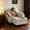 Beige01, variant on Gewnee 3-in-1 Convertible Chaise Lounge Sofa Bed with USB, Cup Holders and Side Table for Dorm Office,Beige