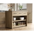 thumbnail image 3 of Elegant Kitchen and Bath 48 inch Kitchen Island in Natural Oak, 3 of 10