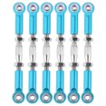 thumbnail image 1 of Turnbuckle Rod 6pcs 71mm Aluminum Turnbuckle Rod Linkage Steering Rods Compatible for Rc 1/10 Redcat Traxxas Epxhsp Zd Racing Hpi Truck Buggy Ruggy Upgrade Parts (Blue), 1 of 8