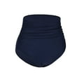 thumbnail image 3 of Hilor Women's High Waisted Bikini Bottom Shirred Hispter Tankini Briefs Swim Shorts, 3 of 4