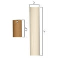 thumbnail image 2 of Royal Designs 4 Inch Plastic Candle Cover Sleeves Chandelier Socket Covers with Paper Insulation, Cream, Set of 2, 2 of 3