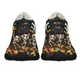 thumbnail image 5 of Skeleton Pumpkin Halloween Shoes Sneakers for Women Men Black Size 3.5, 5 of 7
