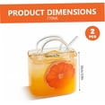 thumbnail image 3 of 2Pcs Unique Glass Purse for Drinks - 26oz Handcrafted Handbag-Shaped Cocktail Glass, Creative Wine Glass for Parties, Juice, Tea, or Flower Vase - Perfect Novelty Gift for Women, 3 of 10