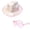 Pink, variant on Woman Heart Sunglasses Cowgirls Hat Set Outdoor Sunproof Wide Brim Bridal Fedoras Hat for Photoshoots Supplies
